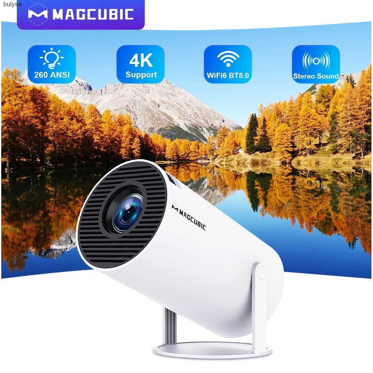 Projectors Projectors Transspeed Android 11 Projector 1280 * 720P 4K Wifi6 260ANSI AllwinerH713 180 Flexible BT5.0 Home Theater Outdoor Portable-image-992090502