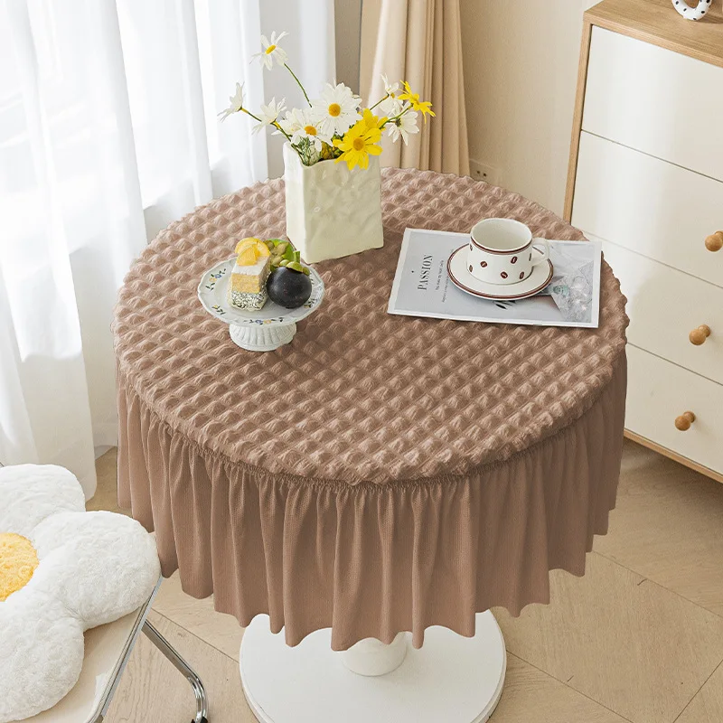 Runde Blasewrack Festkörper -GLASTE VERSATILE Tischdecke -Rock -Design kleiner Couchtisch Set CB3T01