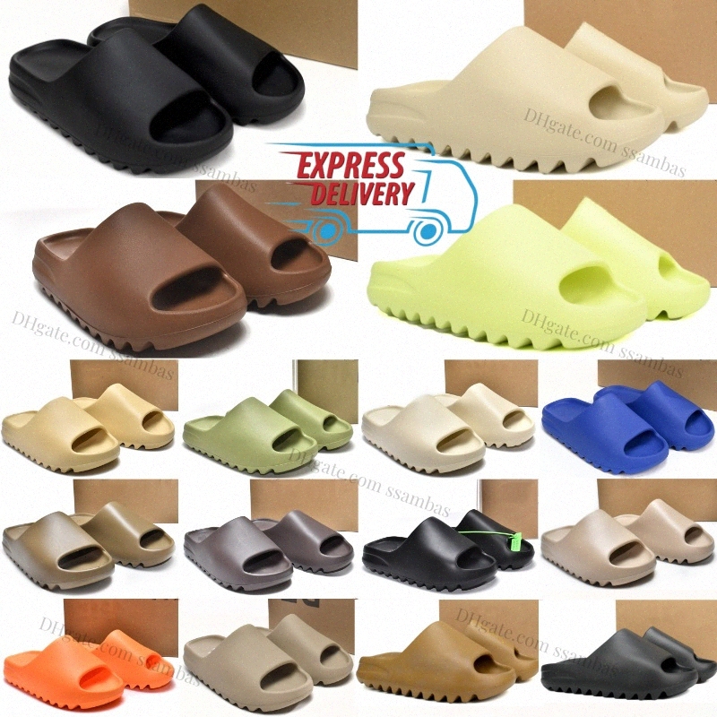 Slides Designer Onyx Sliders Bone Azure Resin Green Clogs Mens Womens Pure Enflame Orange Summer Outwear Beach Slide Desert Sand Grey O5cqv#-image-986592804