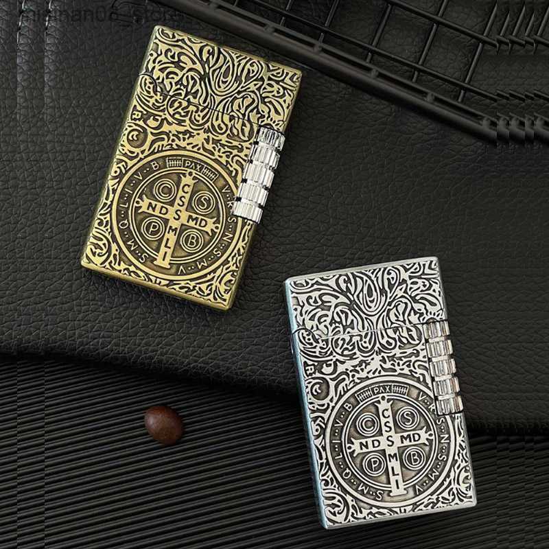 Lighters Vintage Metal Constantine No Gas Lighters Clear Ping Sound Compact Butane Jet Cigarette Lighter Antique Collection Mens LIGHTER TN7T Q24-image-992302100
