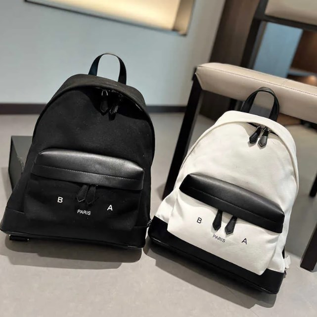 Sac à dos pour hommes sac à dos de créateur pour femmes mode noir blanc sacs à dos classique toile cartable marque de luxe lettres Packsack -16