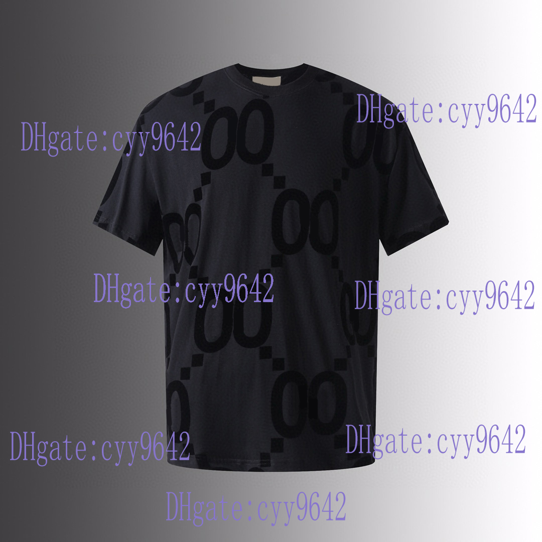 Men&#039;s T-Shirts Round neck embroidered and printed polar style summer wear with street pure cotton Twt-image-843199034