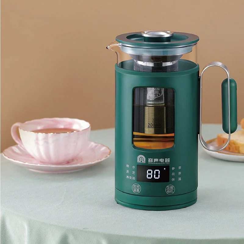 Electric Kettles 220V Smart Home Health Pot Portable Glass Tea Pot Electric Hot Water Cup Multi functional Water Pot Boiling Flower Tea Pot 600ml-image-992123825