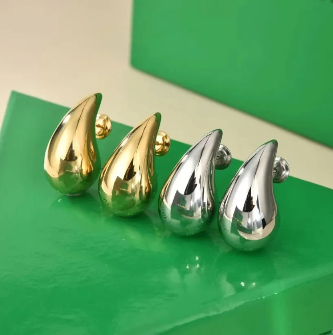 Earrings Luxury For Women Gold Plated Stud Solid Earrings For Party Weddings Jewelry Gift-image-935657449