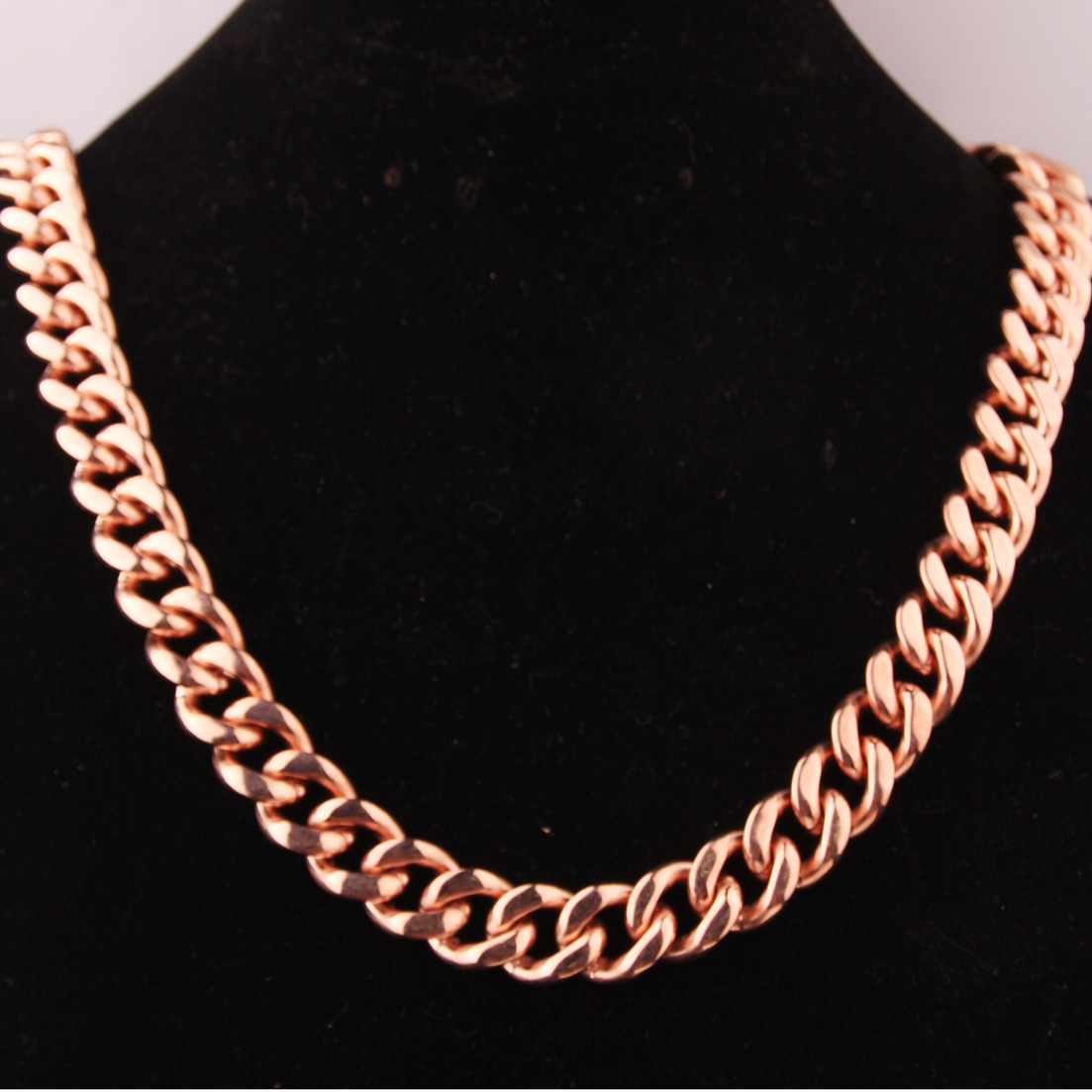 Chains Punk Curb Cuban Necklace Chain For Men Women 15mmRose Gold Stainless Steel Hip Hop Necklaces Fashion Jewelry Accesories GiftChains
