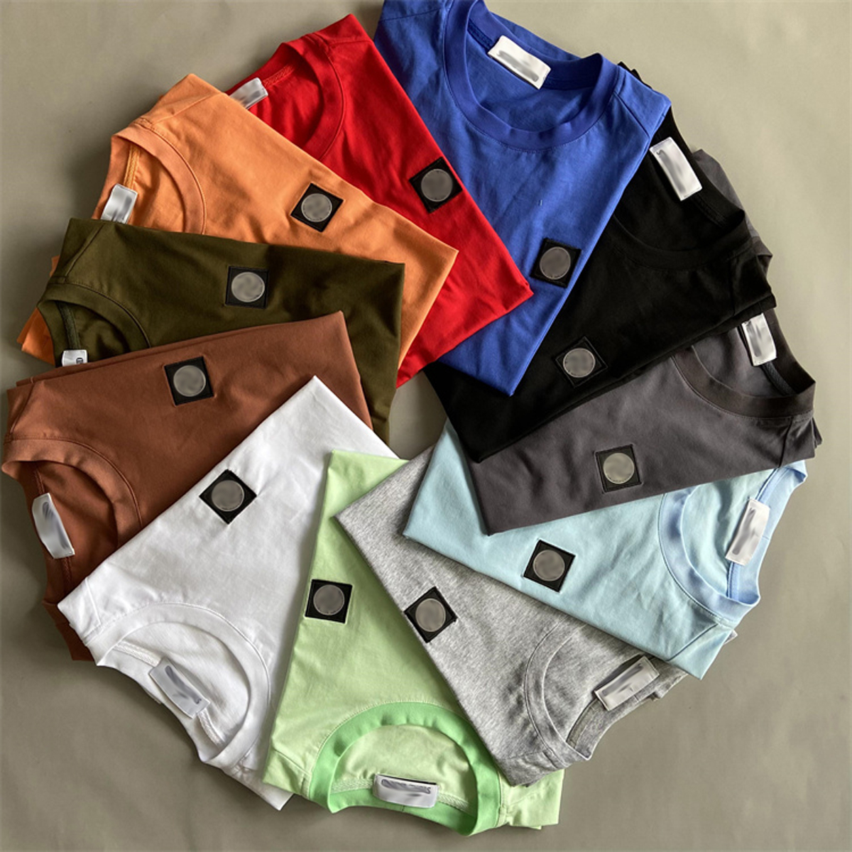 T-shirts masculins Mode marque ST Summer Spring Sport Tees O-Neck 11 couleurs Logo Vêtements pour hommes