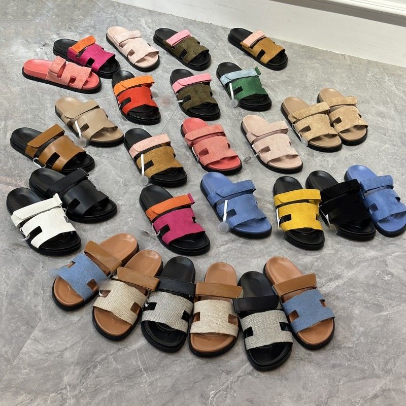Designer Sandals women slides slippers chypres room platform sandal leather slipper Suede Luxury sliders men womens shoes slide Summer flat beach-image-992611489