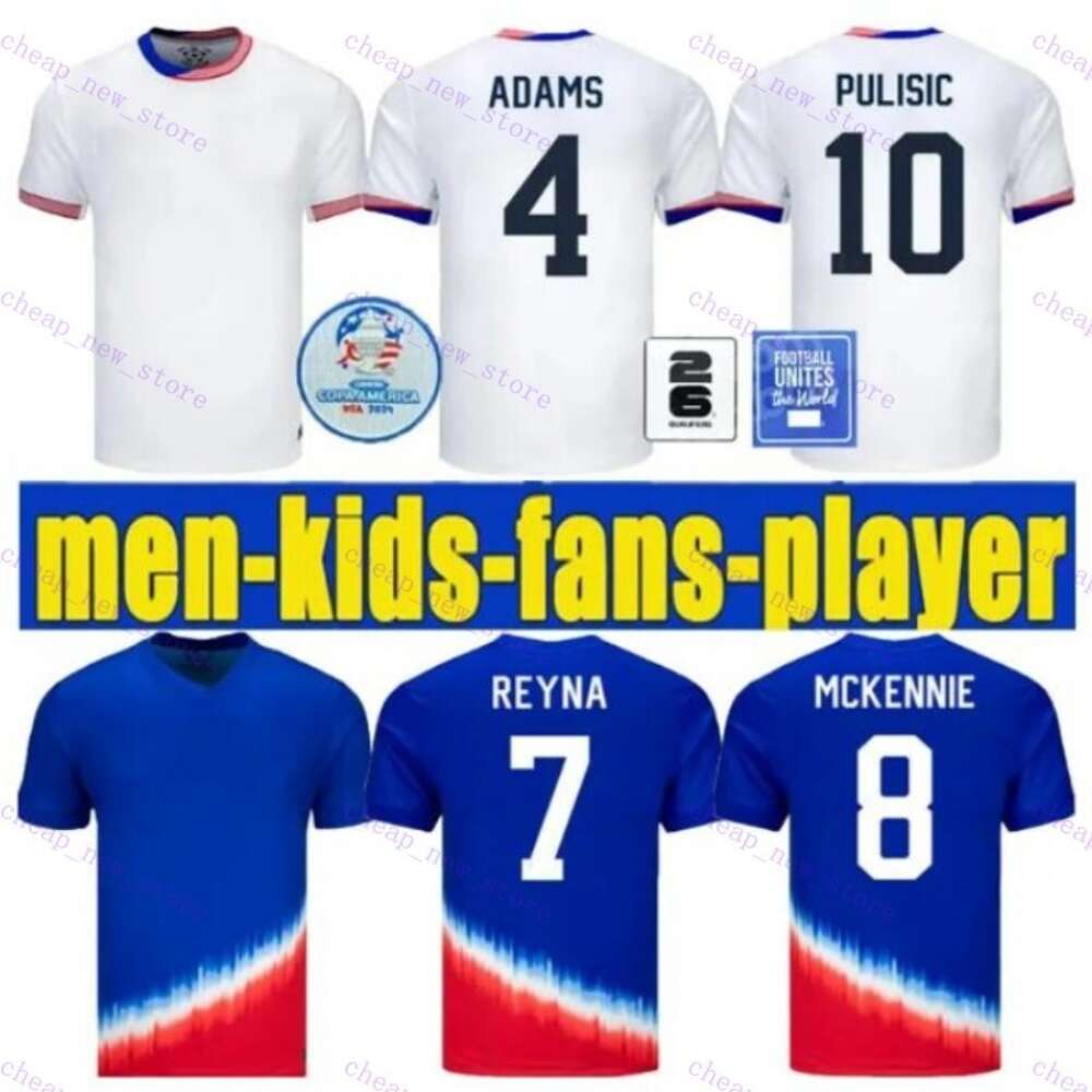 new 2024 PULISIC UsaS Soccer Jerseys REYNA AARONSON WEAH ACOSTA McKENNIE 24 25 Maillot De Futol FERREIRA DEST MORGAN Us A Football Shirt RAPINOE-image-921285665