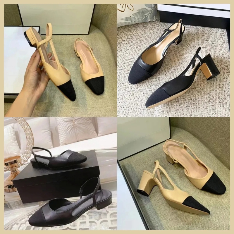 designer Dress shoes ballet flats shoes High-heeled shoes Spring cowhide letter bow fashion women black Flat boat shoe Lady leather Loafers 35-41-image-992500767