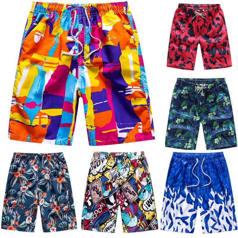 Men's beach pants summer cross border quick drying five quarter pants couple swimming outside to wear big shorts men's shorts casual pa-image-937961631