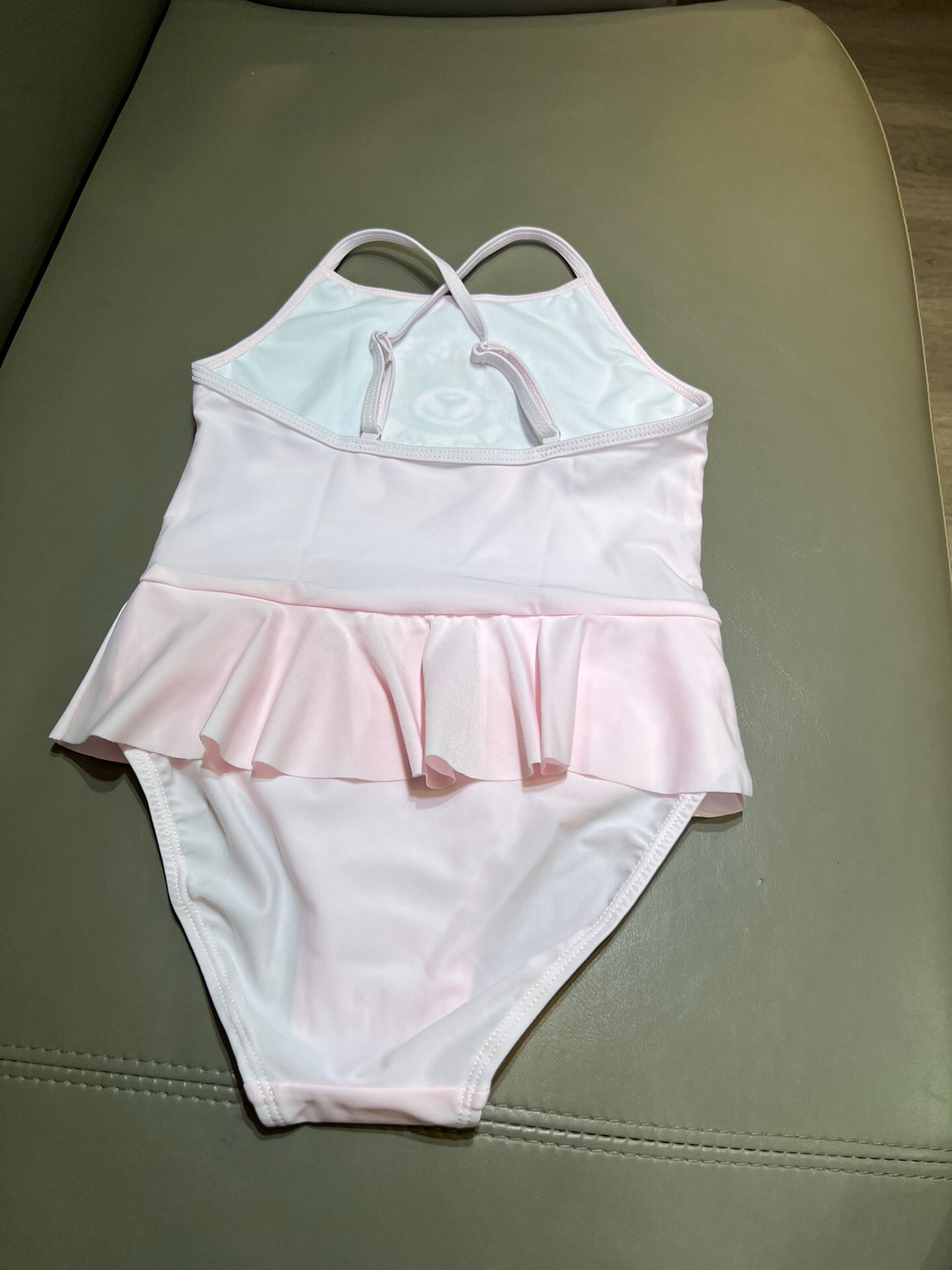 Hot Selling Kids Girls One Piece Swim Child Cute Bikini Sleeveless Tie Swimsuit Split Fashion Cute Printed Beach Chidren Swimwear Summer