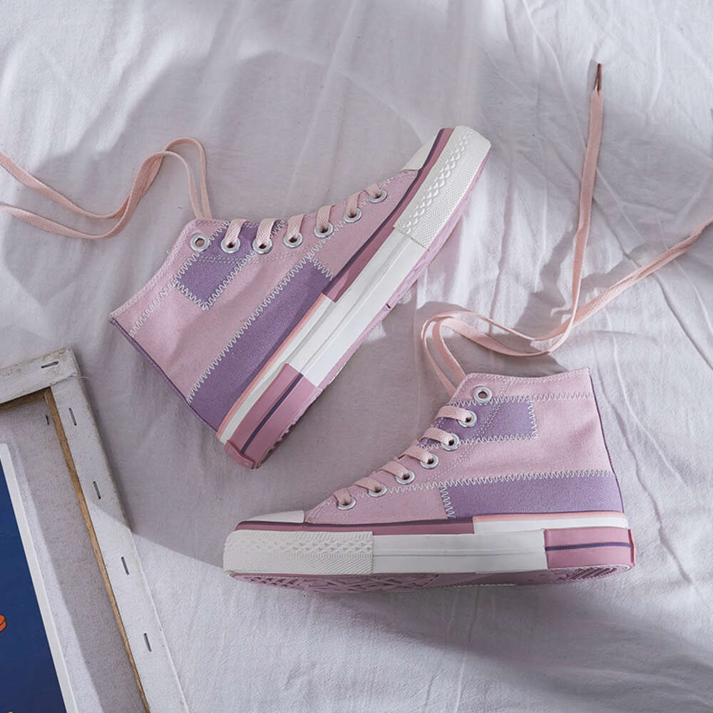 ddmynov Korean version high top canvas for women 2022 new ulzzang autumn ins Benshan trendy shoes 8229