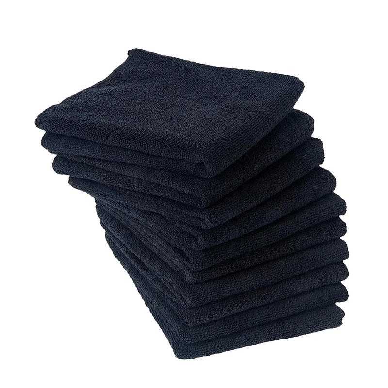 Towel 5/10 pack ultra-fine fiber salon towel black 35x75cm large salon towel for hair stylists ultra-fine fiber hair towel G240529-image-992939615