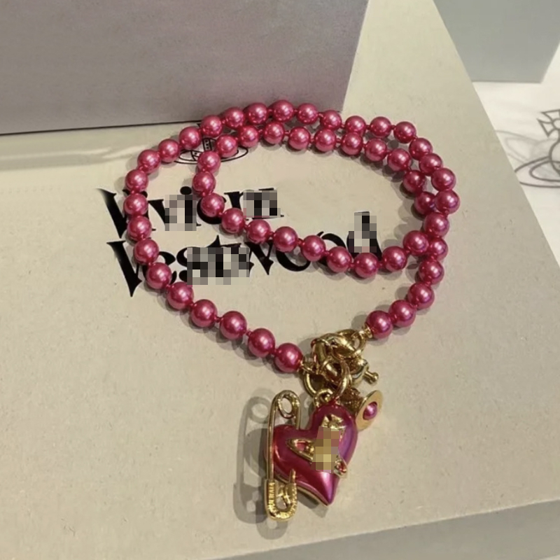 Bijoux de marque vivie ensembles boucles d'oreilles de bracelet collier