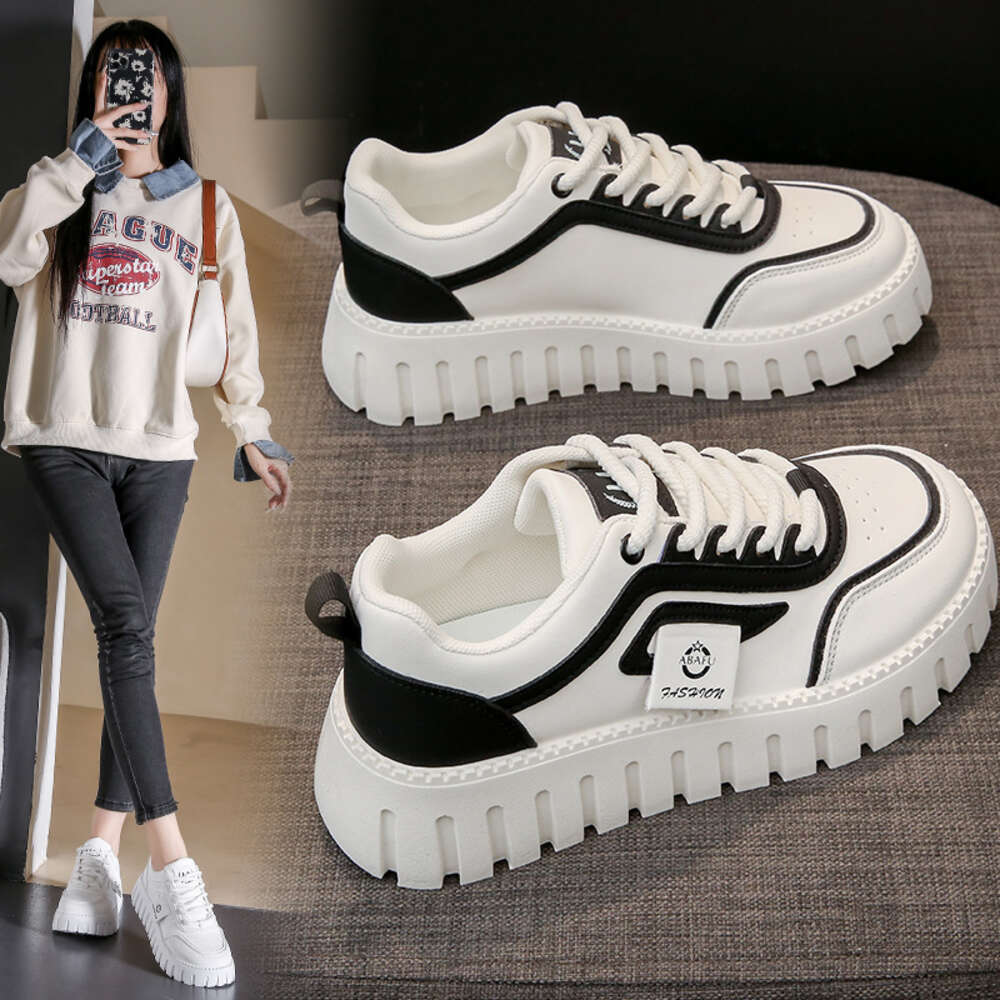 DDMYNOV 2024 Little White Women's Spring Noince Coréenne Edition Instagram Femme Sports Sports Polvyle Board Chaussures ZY12270
