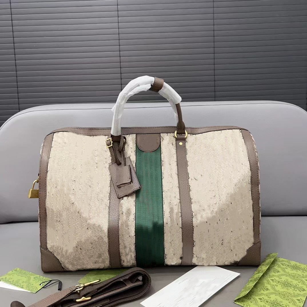 Designer Duffle Bag Luxurys Travel bag Leather Canvas hand luggage duffel Bags creative stitching Printing letters Men Women Luggages Bags