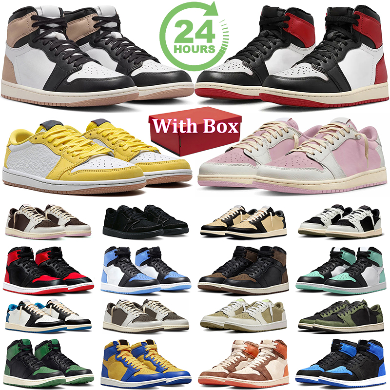 1 Retro High OG Heritage 1s chaussures de basket-ball hommes femmes Dark Mocha Marina Blue Patent Bred Homage to Home Light Smoke Grey mens train