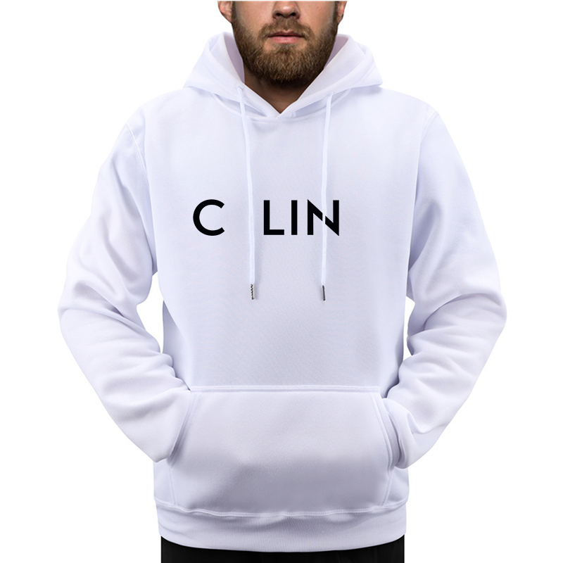 Men's Hoodies Sweatshirts White Hoodie Women Luxury Brand Sweatshirt with Hood Cotton Oversized Female Clothing Shipping Autumn Winter Fleec-image-993019245