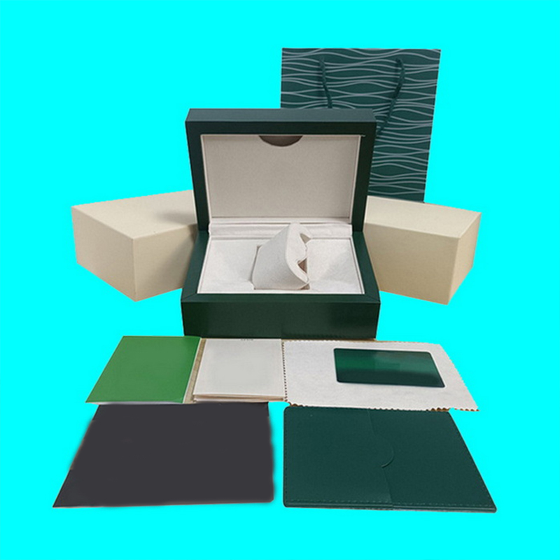 Green boxes Luxury Men&#039;s Watch Original Inner and Outer Women&#039;s Watch case Men&#039;s Watches Green mystery boxes Brochure Card Accesso-image-992890839