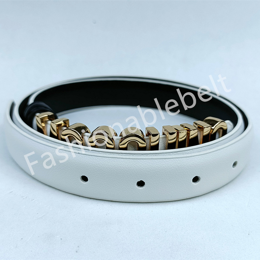 designer belt for womens belts Mos Letter smooth buckle genuine leather width 25cm fashionable casual slim waistband womans skirt belt with box-image-992749625