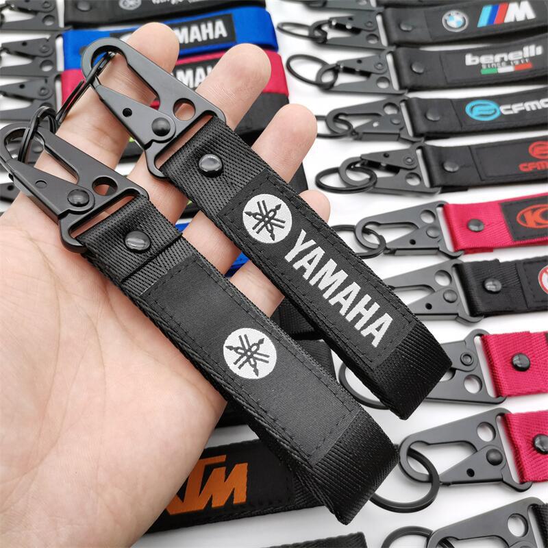 Modification de la culture Yamaha porte-clés voiture broderie tissu pendentif tissu porte-clés Auto moto accessoires