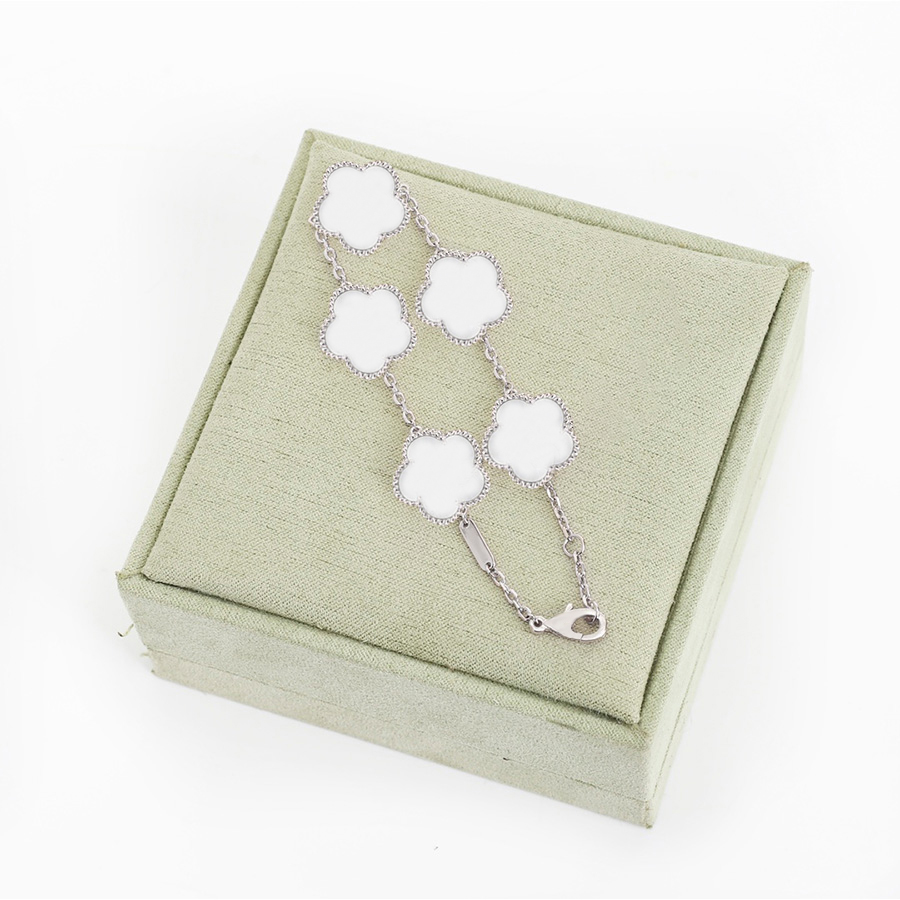 Designer Bracelet Classic Clover Bracelets Fashion Flowers for Women Men Gold Silver Womens Bracelets Gift Wedding Jewelry-image-992975050