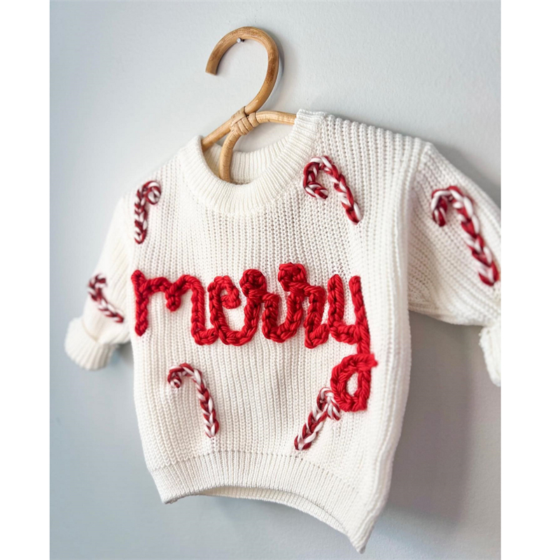 Christmas Baby Loose Sweater Knitted Autum Winter Baby Boy Girl Clothes Round Neck Kid Toddler Girl Boy Pullover Baby Sweaters