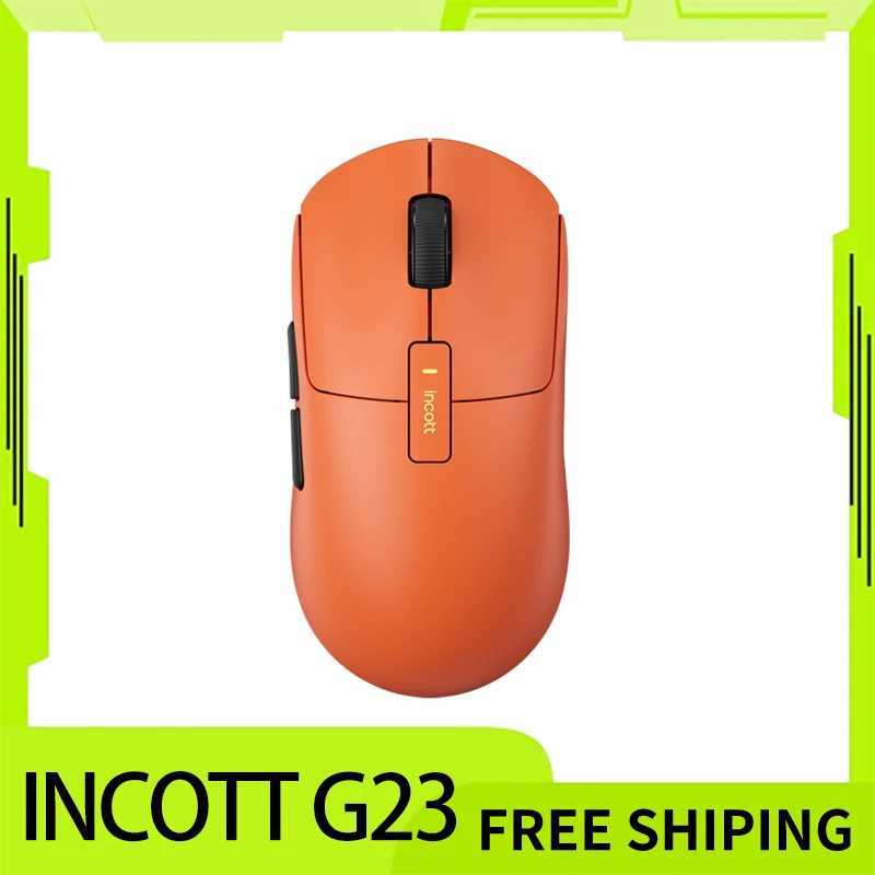 Mice Incott G23 Pro Wireless Mouse 8k Hot Swap Dual Mode Quick Charging Paw3950 Sensor Gaming Mouse Ergonomic Pc Gaming Accessories Gift S2462202-image-993490087