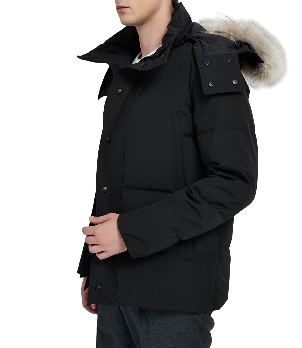 Goose Down Coat men winter jackets real wolf fur collar hooded outdoor warm and windproof coats with removable cap parka mens outerwear sports do