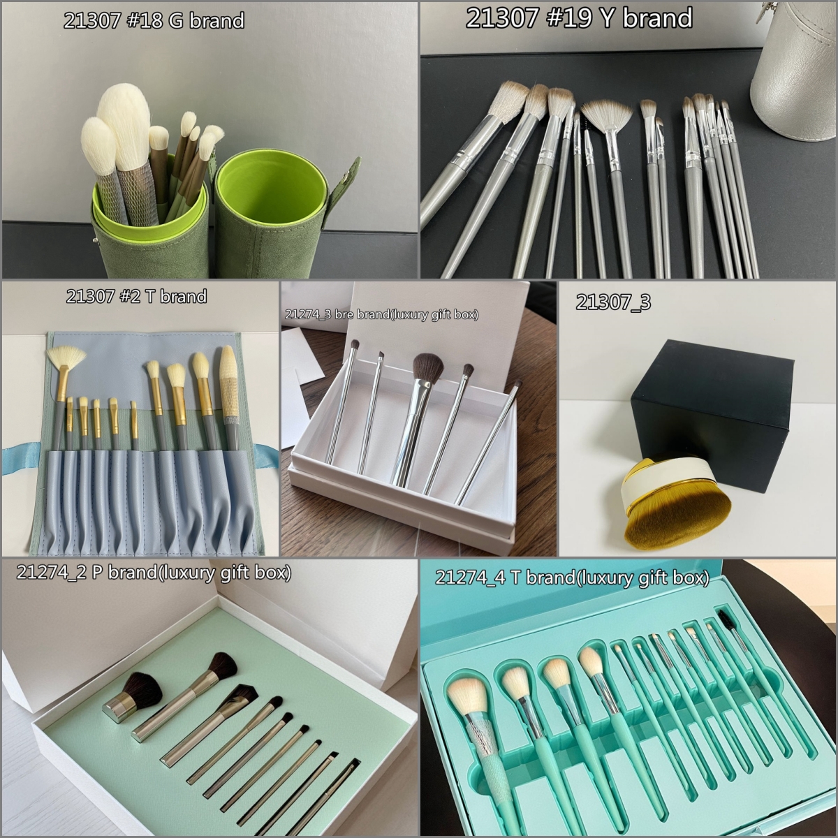 Makeup Brush Set Brush With PU Bag Professional Brush For Powder Foundation Blush Eyeshadow with gift box-image-994773886