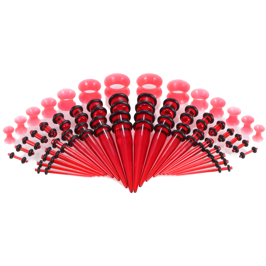 Expansion de l'oreille vertébrale pointu acrylique Set 50 Boucles d'oreilles en piercing Amazon Souhaitez transfrontaliers les bijoux européens e