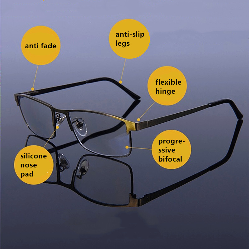 High Quality Progressive Reading Glasses Multifocal Bifocal Men Women Anti Blue Rey Magnifying Presbyopic Glasses Red Gafas +1.5-image-997252854