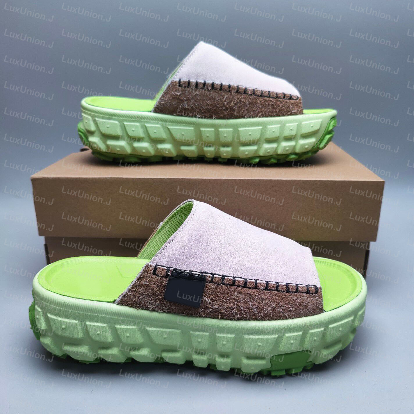 Australia Venture Daze Slides Designer Tasman Slippers Thick Tires Sole Tazz Platform Sandals Suede Leather Casual Shoes Women Chestnut Thick-Sol-image-995240860