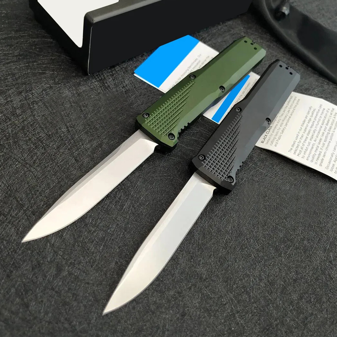 Phaeton Knife 4600/4600DLC 4Models AUTO 3.45" Black S30V Drop Point Blade Aluminum Handles Outdoor hunt Camp Survival Self defense 4600DLC-1-image-747737492