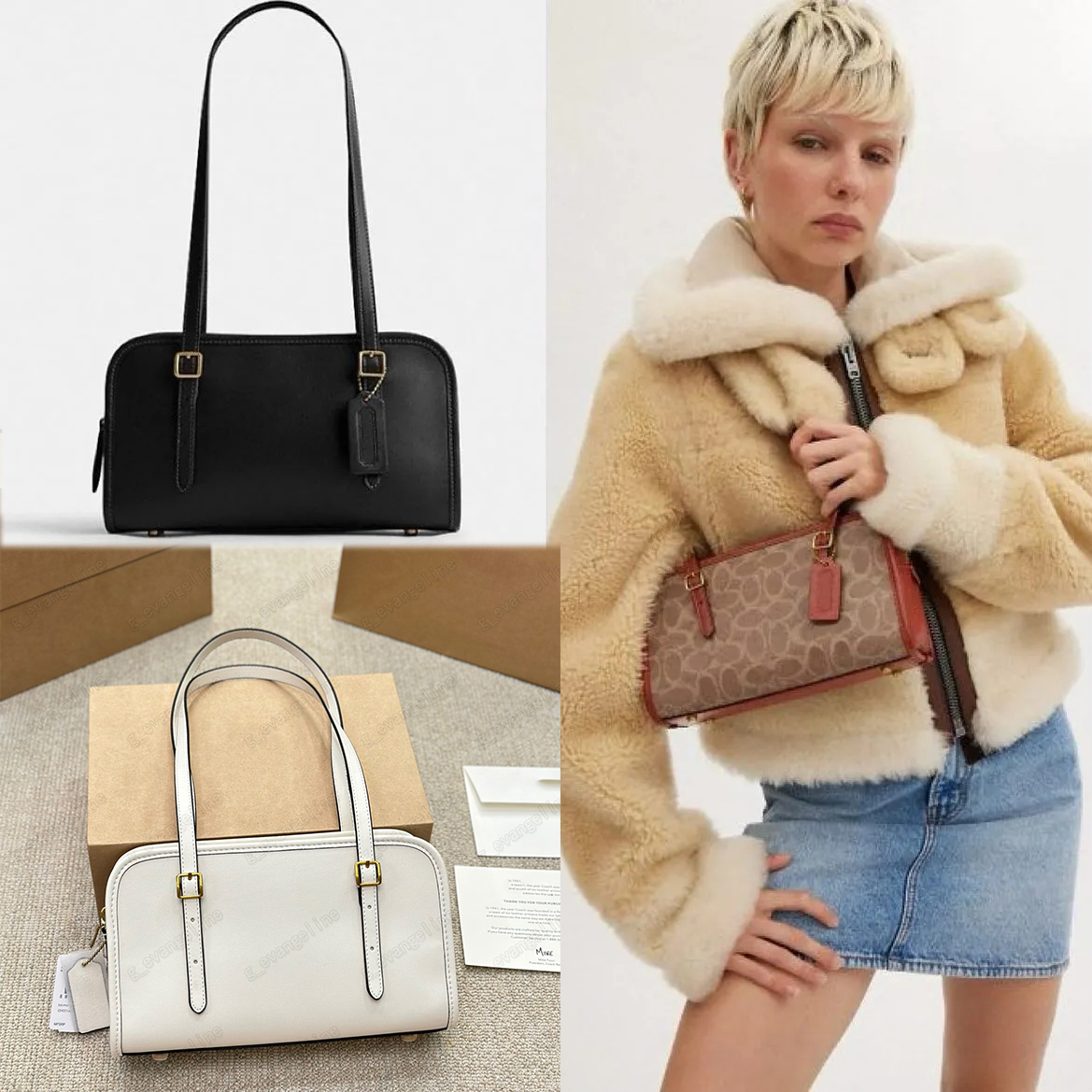 High Quality swing zip Luxury Designer Vintage Bags Leather baguette Female Fashion Crossbody Shoulder Bag-image-995252870