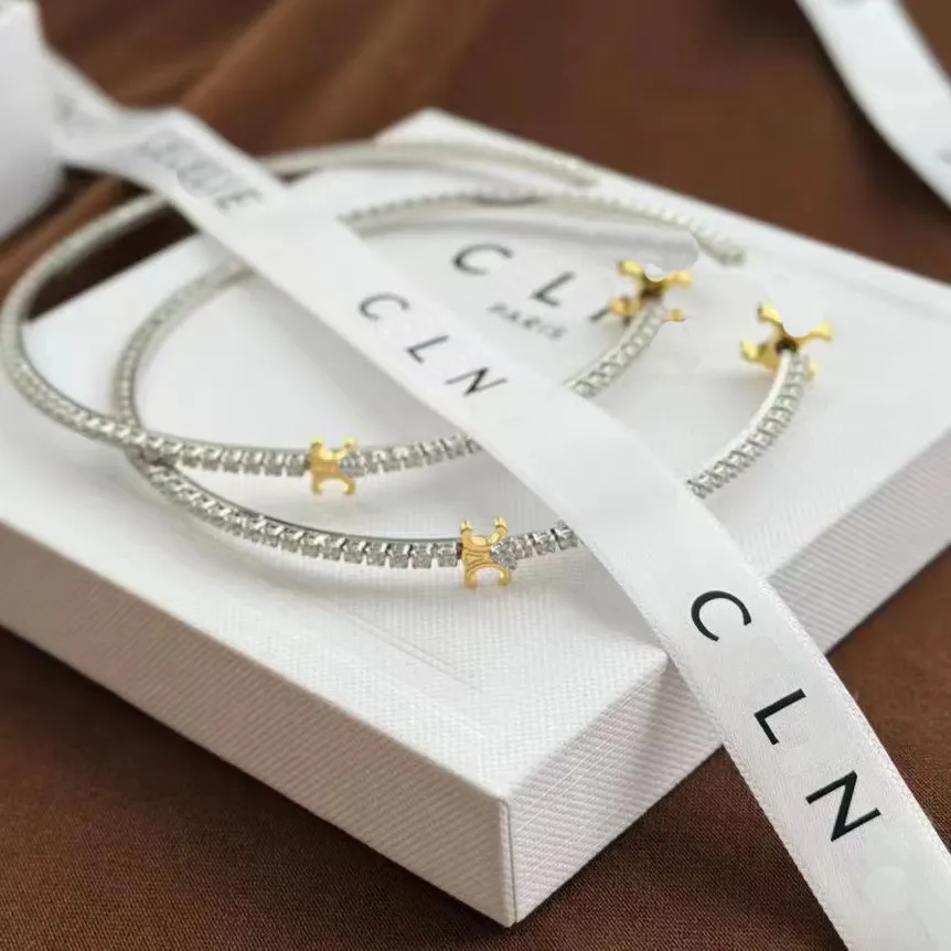 Gold-Plated Silver Plated Earrings Brand Designer New Fashionable Circular High-Quality Earrings Casual Personalized Boutique Earrings Party bj31