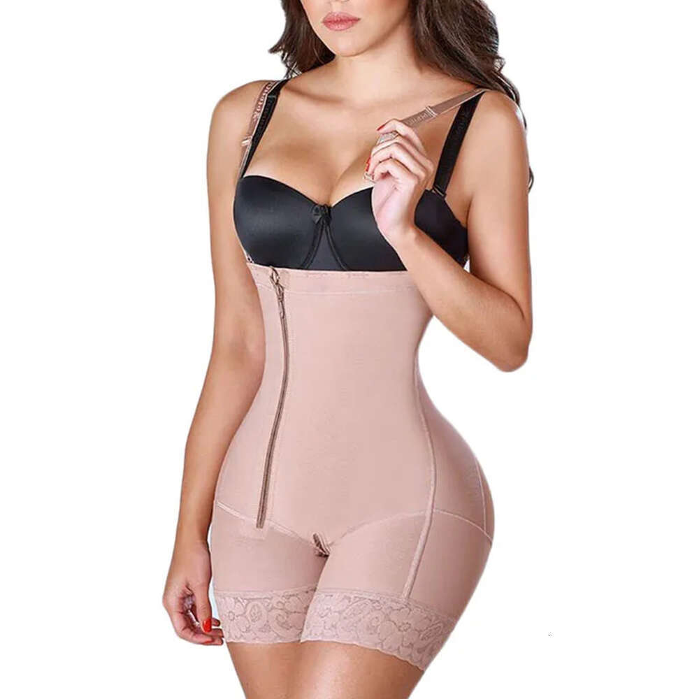 Fas Women&#039;s Butt Lifter Side Zipper Corset Open Bust Tummy Control Body Shaper BBL Post Op Surgery Supplies Shapewear-image-995555266