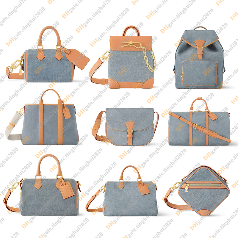 Men Fashion Casual Designe Luxury Denim Bag Shoulder Bag Crossbody Handbag Tote Messenger Bag TOP Mirror Quality N40682 N40706 N40700 N40743 N407-image-995369090