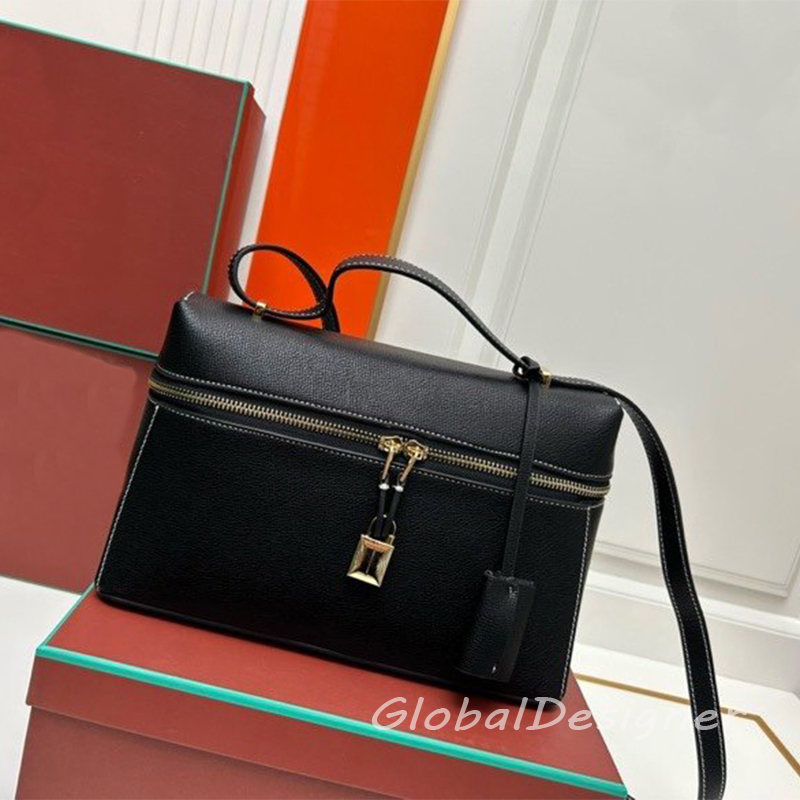 uxury women evening bag shoulder bag calfskin box leather men purse walletdesigner LP makeup tote bag pochette clutch elegant top handle handbag-image-995566674