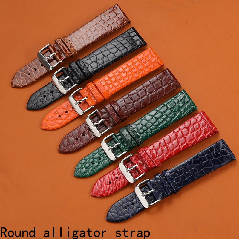 12 14 16 18 20 22 24 -mm Leder Alligator -Gurt für Master -Männer und Frauen Schmetterling Schließband 240624