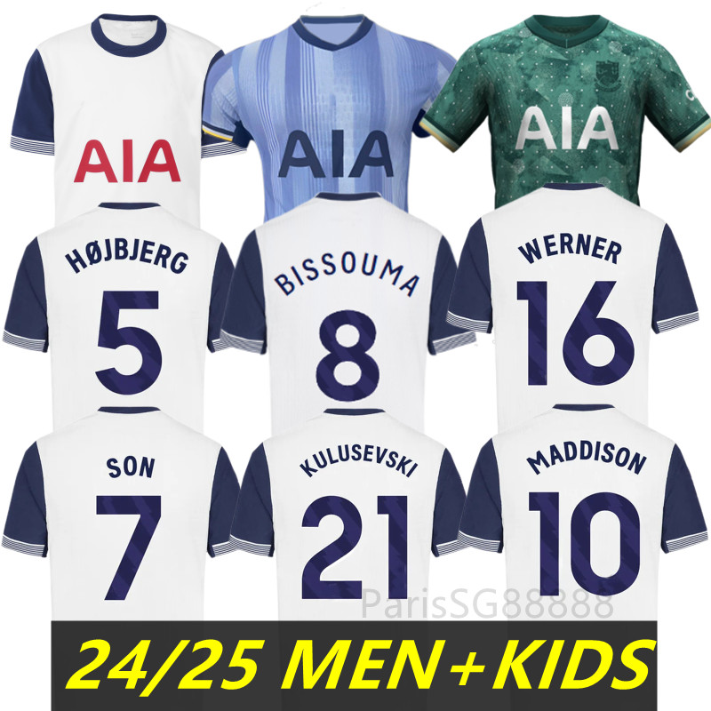 24 25 Jerseys de football Kane Kane Kane Kulusevski