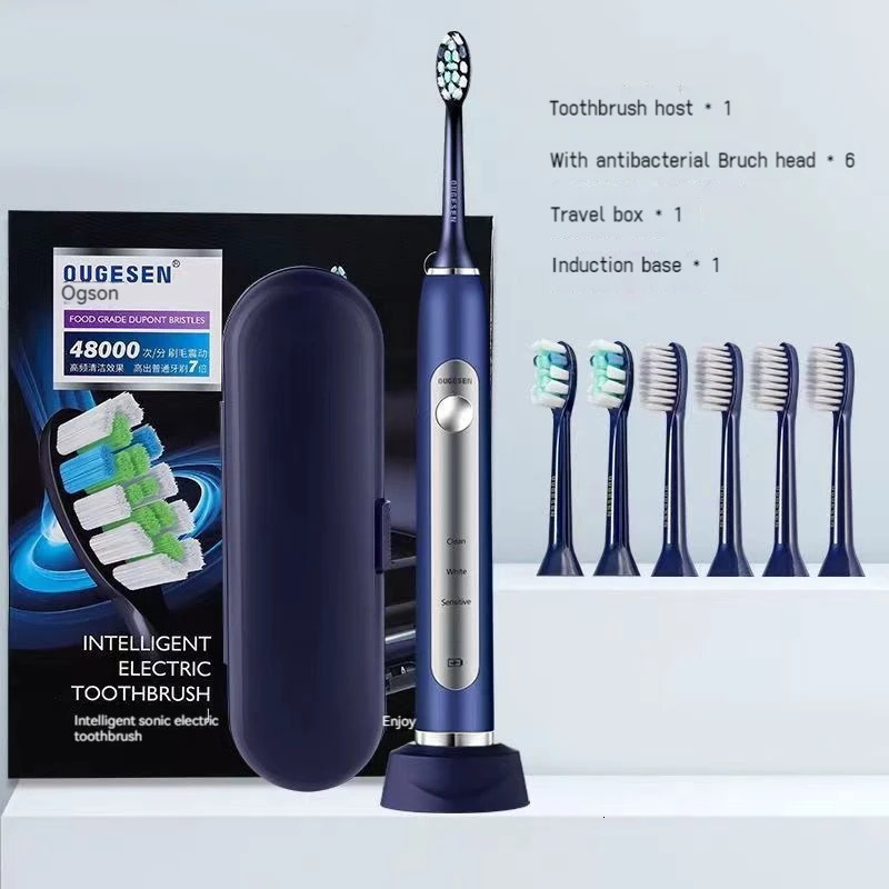Wireless charging electric toothbrush adult automatic USB smart sonic rechargeable couple set for women and men 240627-image-996143605