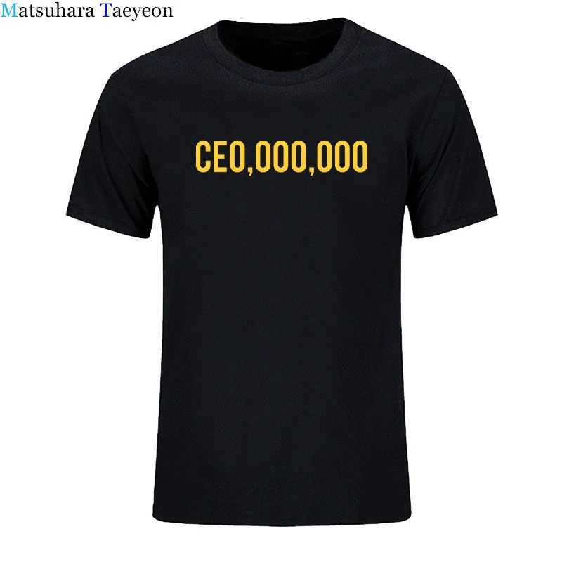 Men's T-Shirts New 2020 Summer Funny T-Shirts CE0000000 Print T Shirt Men Entrepreneur Hustle CEO Millionaires Short Slve Cotton Tshirt G240-image-995908434