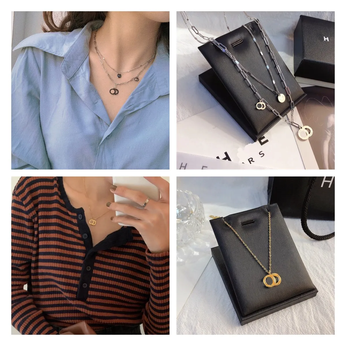 End Design Necklace Popular Pendant Necklace Fashion Style Gold Plated Long Chain Designer Luxury Jewelry Accessories Selected Gifts For Lovers F