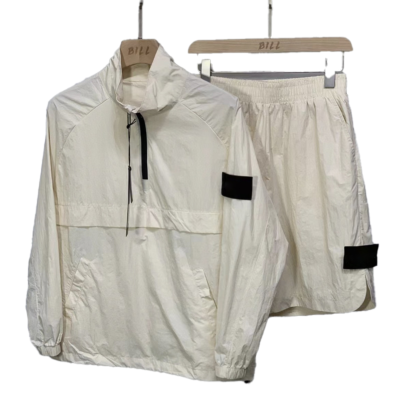men's summer Topstoney Designer Women's tracksuit Sports suit Sun protection set Fashion Casual Long sleeve shorts M 2XL