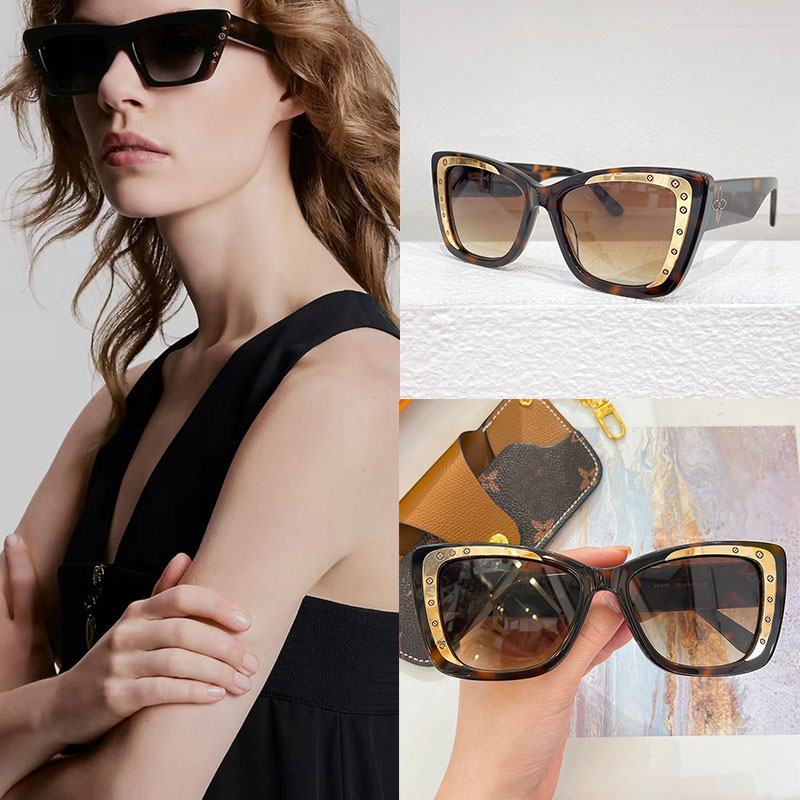 Ladies Designer Moon Daily Cat Eye Sunglasses Z2424 Ladies cat eye acetate glasses Z2007 frame with floral logo design UV400 protective polarizin-image-996093255