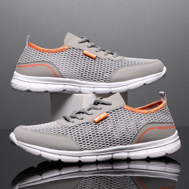 2026 2024 Summer New Fashion Trend Breathable Large Size Wear resistant Sports Mesh Running Shoes Free Shipping