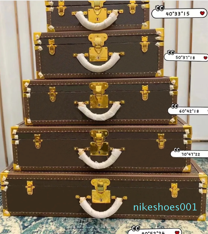 Vanity trunk suitcase travel bag carry on cabin luggages holdall duffel bag organizer storage boxes-image-996004624