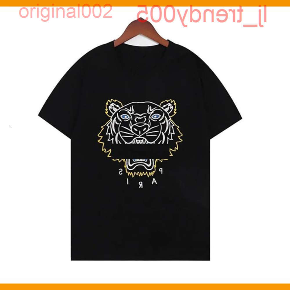 Designer Mens T Shirt kzo embroid Tshirt Embroidery Tiger Head Tee Women Tshirts Letter Cotton Casual Shirt Loose Hip Hop Street Luxury Street Cl-image-996118685