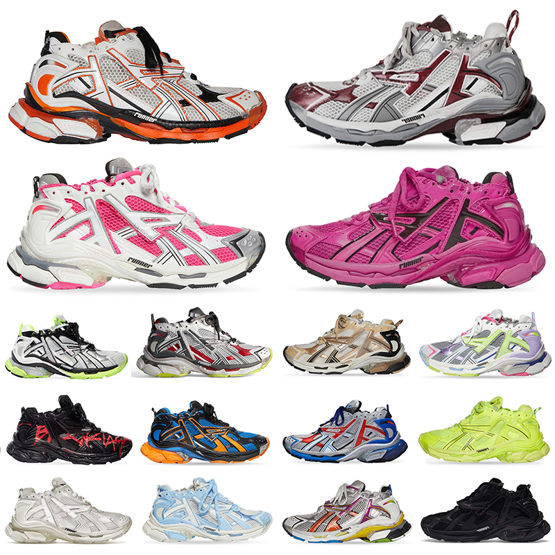 Track Runners Sneakers 7.0 Designer Casual Shoes Platform Graffiti White Black Deconstruction Transmit Women Men Tracks Trainers Runner 7 Tess s.-image-996386261